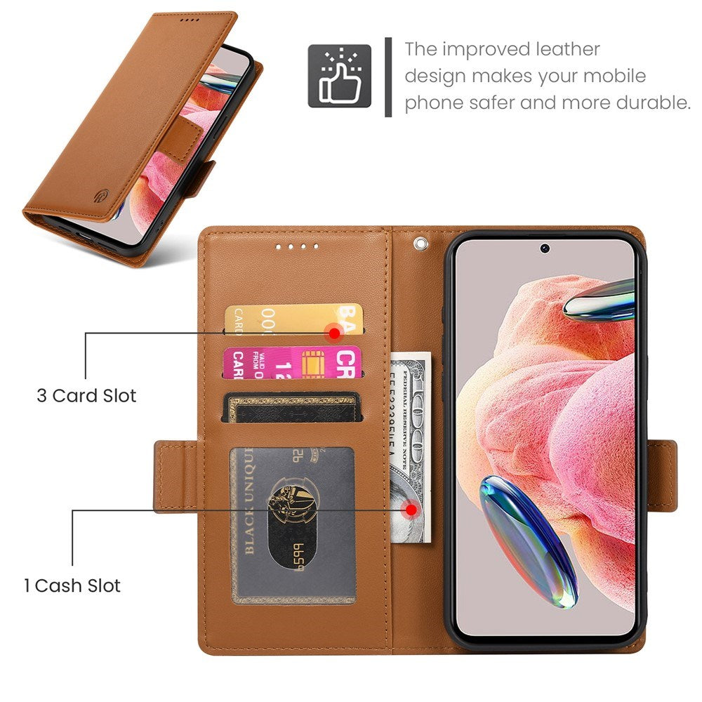 OPPO Reno16 F (5G) EIDERWOOD Kunstskinn Flipdeksel med Kortholder - Brun