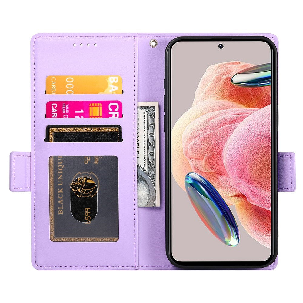 OPPO Reno16 F (5G) EIDERWOOD Kunstskinn Flipdeksel med Kortholder - Lilla