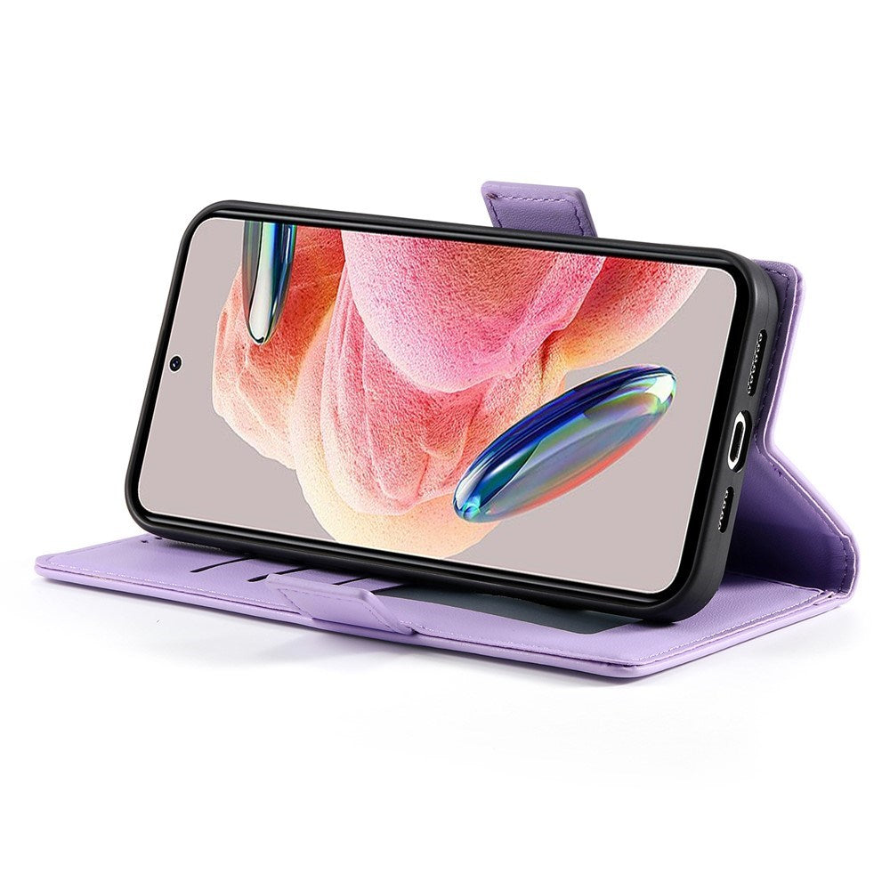 OPPO Reno16 F (5G) EIDERWOOD Kunstskinn Flipdeksel med Kortholder - Lilla