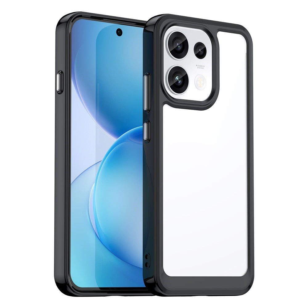OPPO Reno16 F (5G) EIDERWOOD Hybrid Deksel - Gjennemsiktig / Svart