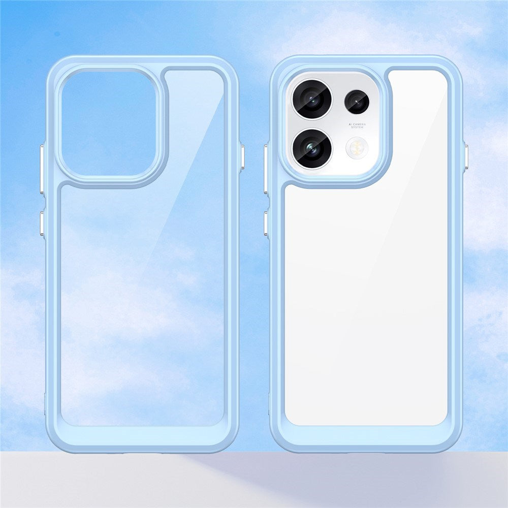 OPPO Reno16 F (5G) EIDERWOOD Hybrid Deksel - Gjennemsiktig / Blå