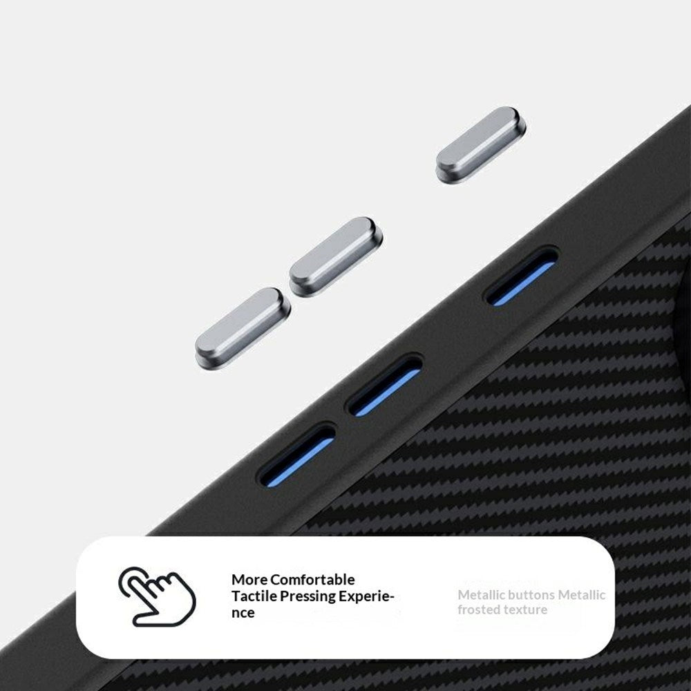 Google Pixel 11 Pro ABEEL Hybrid Deksel med Karbonfibertekstur - Svart