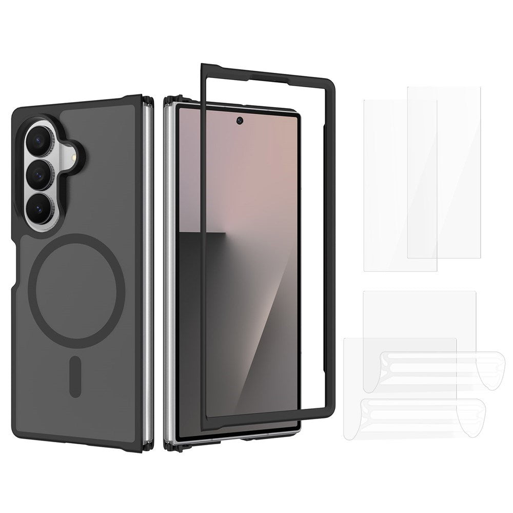 Samsung Galaxy Z Fold8 Ultra EIDERWOOD Hybrid Deksel inkl. Skjermbeskyttersett - Svart / Gjennomsiktig
