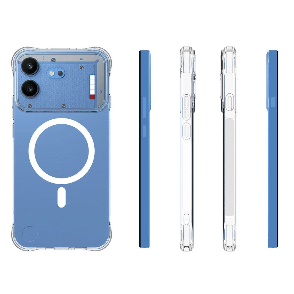 Nothing Phone (4b) WANLONFENG Fleksibelt Plastdeksel - MagSafe Kompatibel - Gjennomsiktig