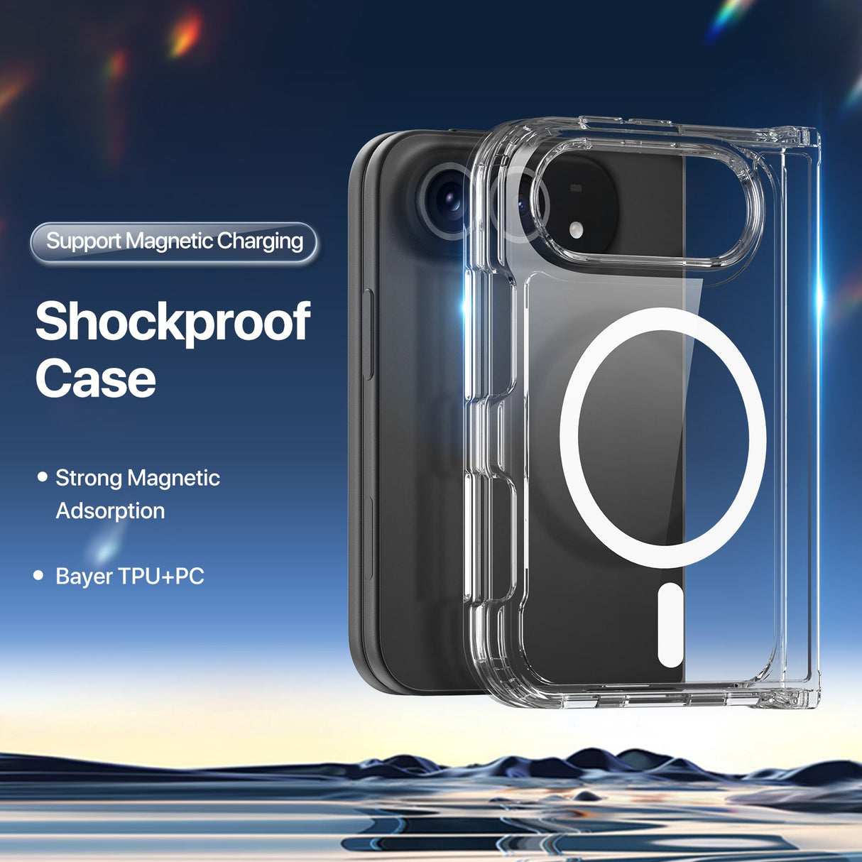 iPhone Duo DUX DUCIS Clin Series Hybrid Deksel - MagSafe Kompatibelt - Gjennomsiktig