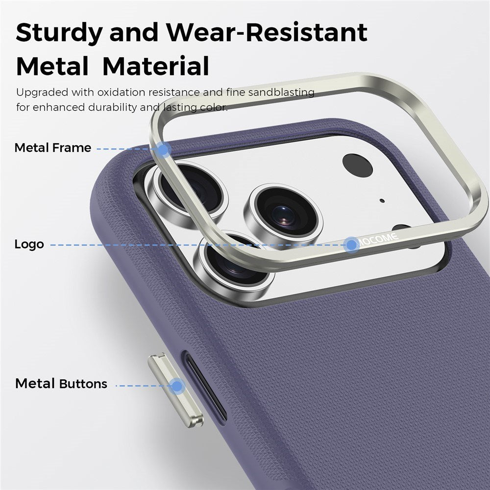 iPhone 18 Pro EIDERWOOD Kunstskinn Bak Deksel m. Avtakbar Kortholder - MagSafe Kompatibel - Lilla