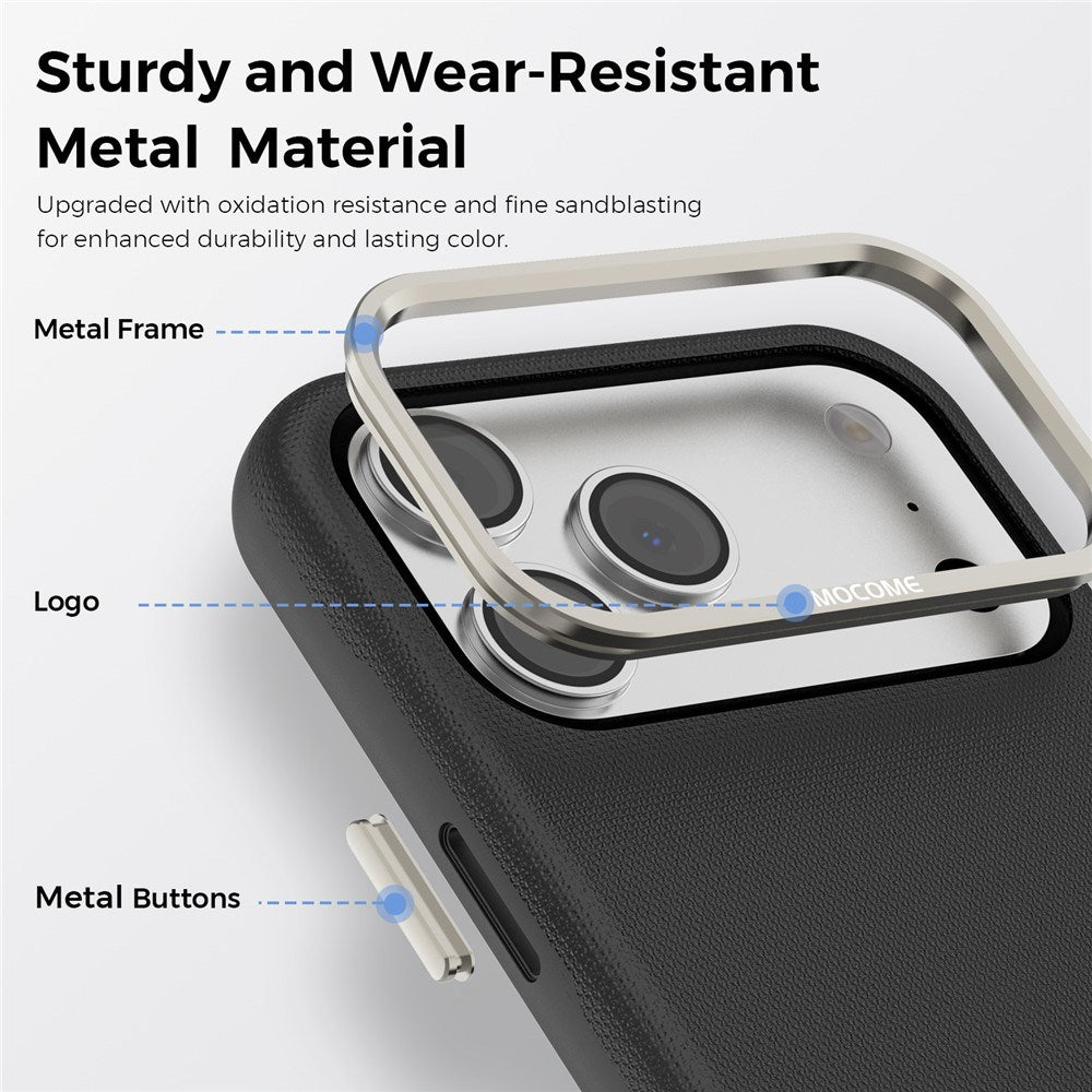 iPhone 18 Pro Max EIDERWOOD Kunstskinn Bak Deksel m. Avtakbar Kortholder - MagSafe Kompatibel - Svart