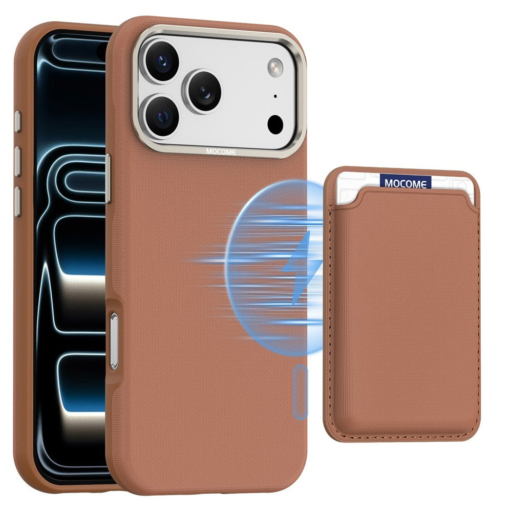 iPhone 18 Pro Max EIDERWOOD Kunstskinn Bak Deksel m. Avtakbar Kortholder - MagSafe Kompatibel - Brun