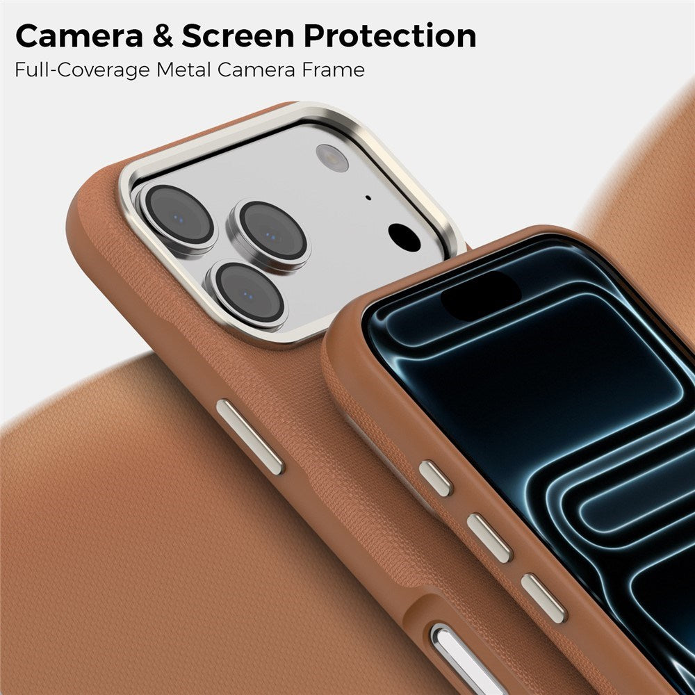 iPhone 18 Pro Max EIDERWOOD Kunstskinn Bak Deksel m. Avtakbar Kortholder - MagSafe Kompatibel - Brun