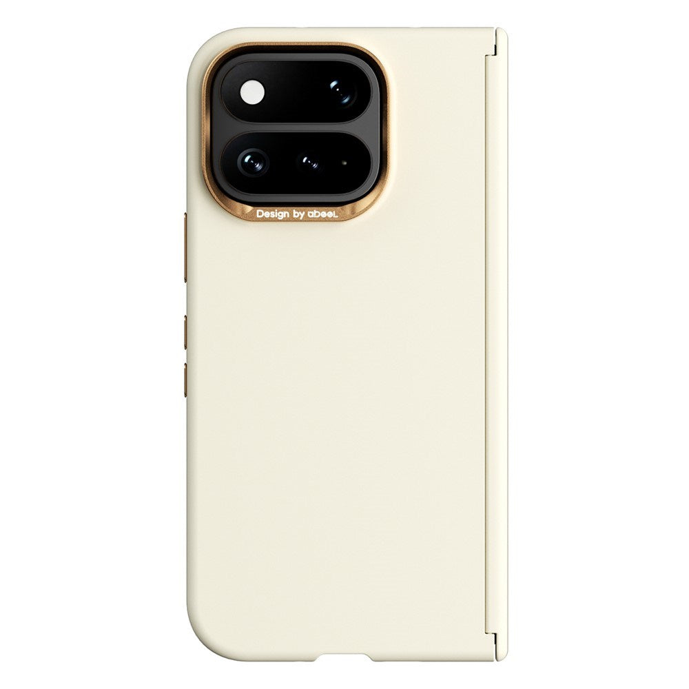 Google Pixel 11 Pro Fold ABEEL Hardt Soft-Touch Plast Deksel - MagSafe Kompatibel - Gul