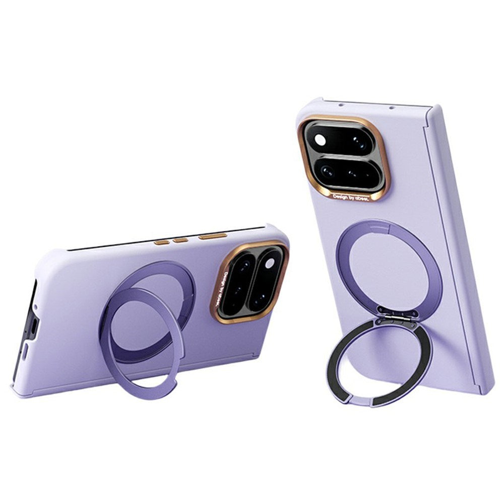 Google Pixel 11 Pro Fold ABEEL Hardt Soft-Touch Plast Deksel m. Kickstand - MagSafe Kompatibel - Lilla