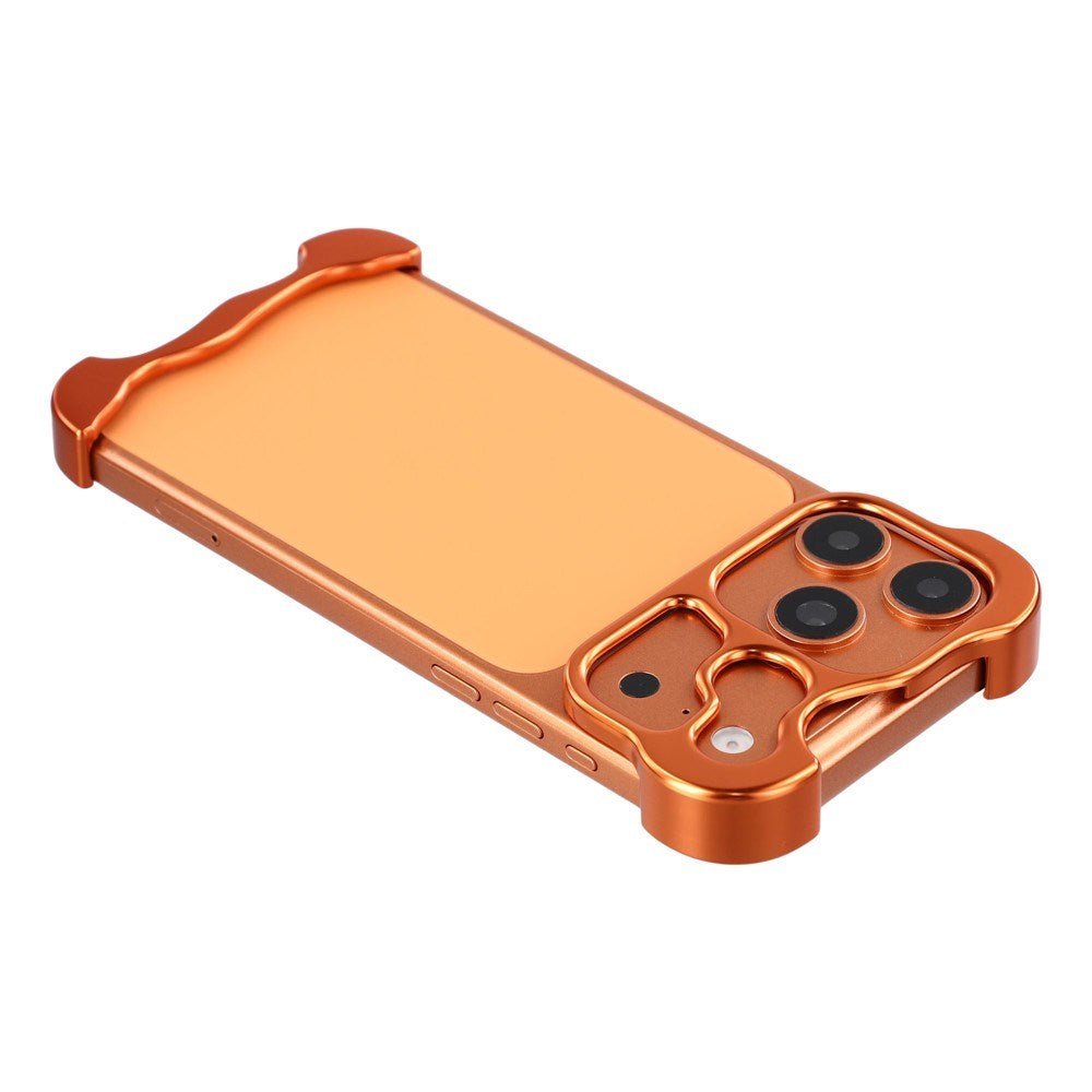 iPhone 18 Pro Todelt Metall Bumper Deksel - Oransje