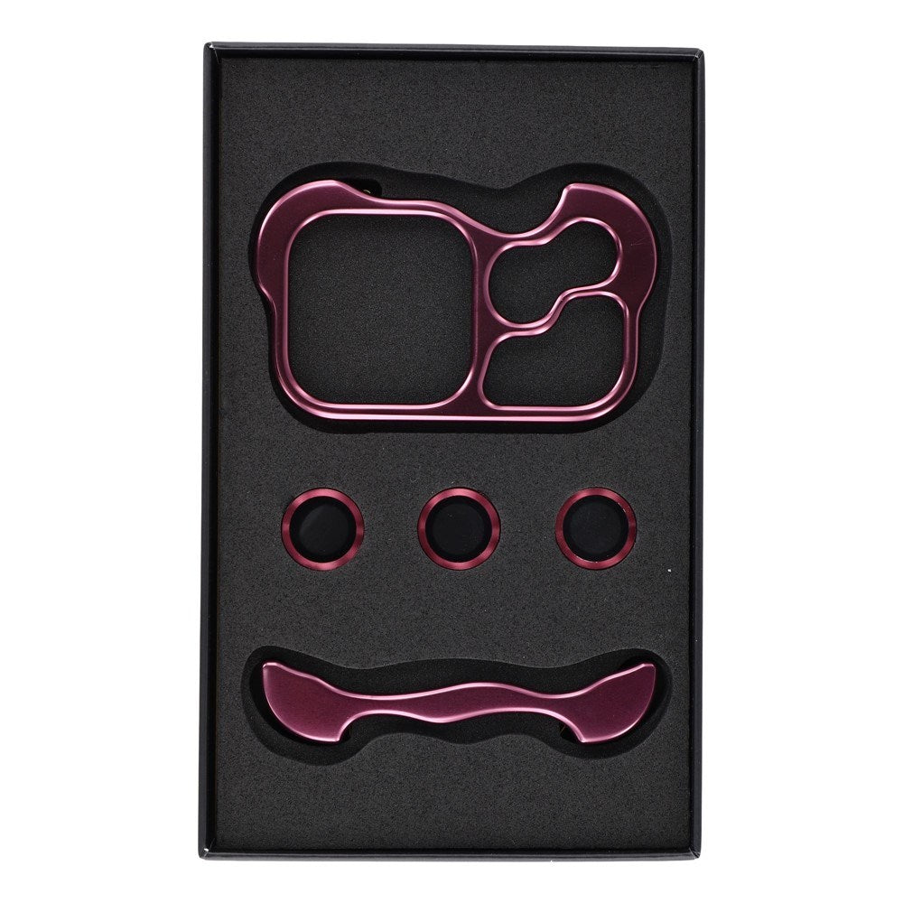 iPhone 18 Pro Max Todelt Metall Bumper Deksel - Lilla