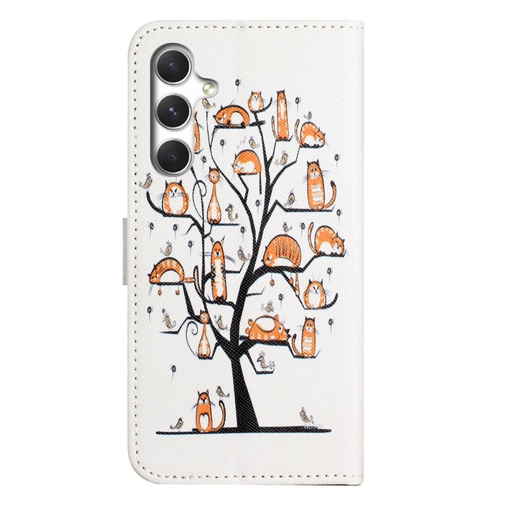 Samsung Galaxy S26 FE EIDERWOOD Flip Deksel med Kortholder og Stropp - Katter & Tre
