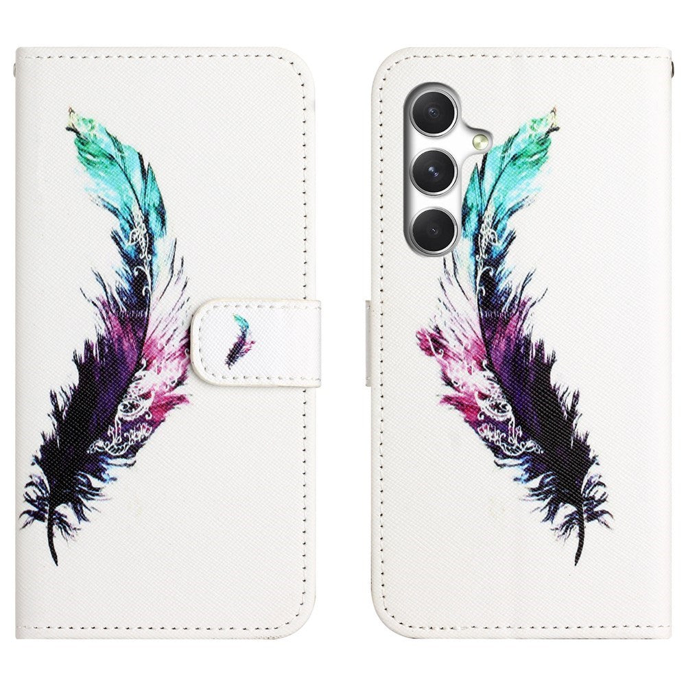 Samsung Galaxy S26 FE EIDERWOOD Flip Deksel med Kortholder og Stropp - Fjær