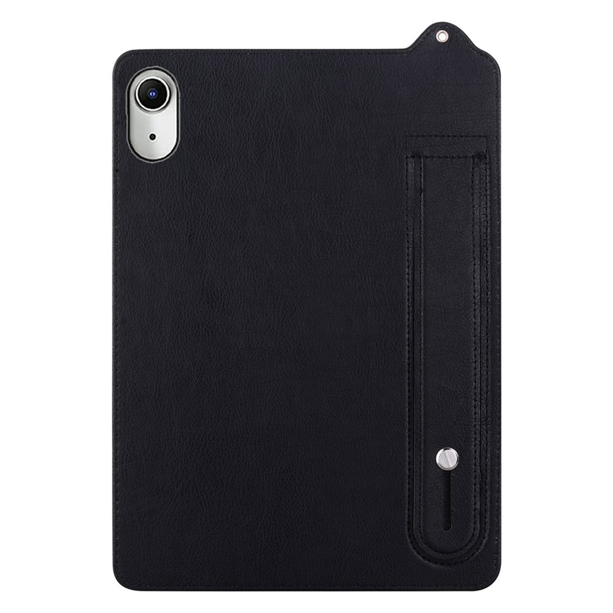 iPad Mini (2026) 8. Gen. EIDERWOOD Kunstskinn Bak Deksel m. Stropp Kickstand - Svart
