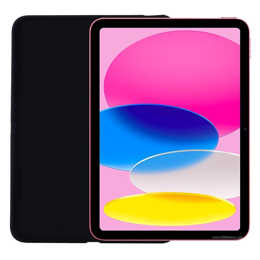 iPad 11" (2025) / iPad 10.9" (2024/2022) Liquid Silikone Shockproof Deksel - Svart