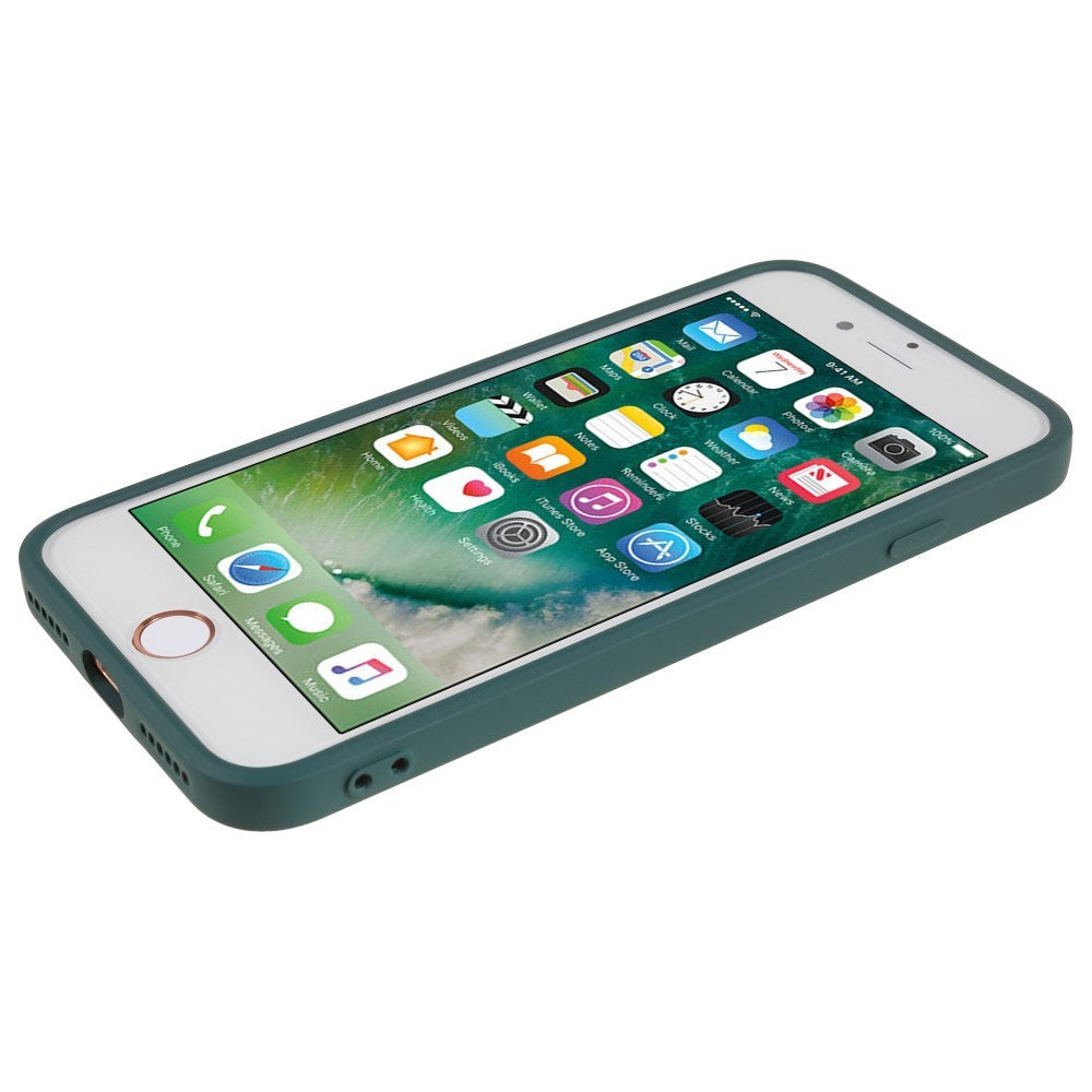 EIDERWOOD iPhone SE (2022 / 2020) / 8 / 7 Fôret Fleksibelt Plast Deksel - Mørk Grønn