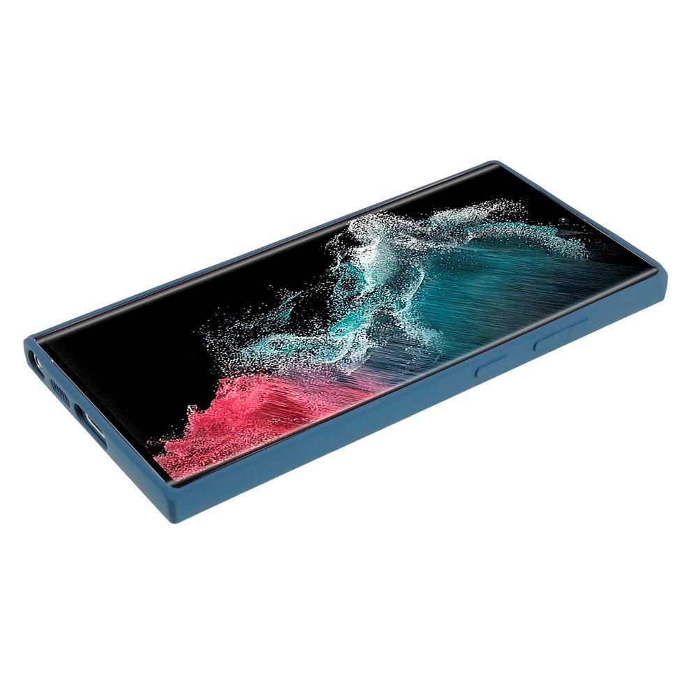 EIDERWOOD Samsung Galaxy S22 Ultra Fôret Fleksibelt Plast Deksel - Blå