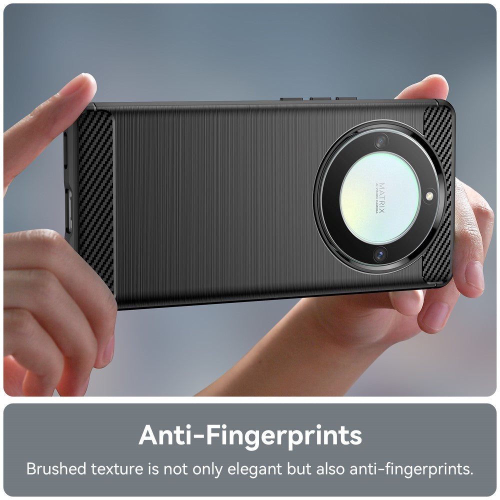Honor Magic5 Lite Brushed Carbon Deksel - Svart