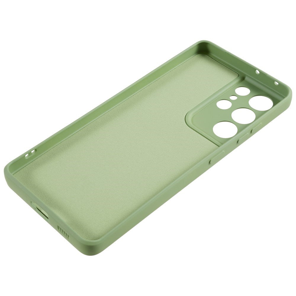 EIDERWOOD Samsung Galaxy S21 Ultra Fôret Fleksibelt Plast Deksel - Lysegrønn