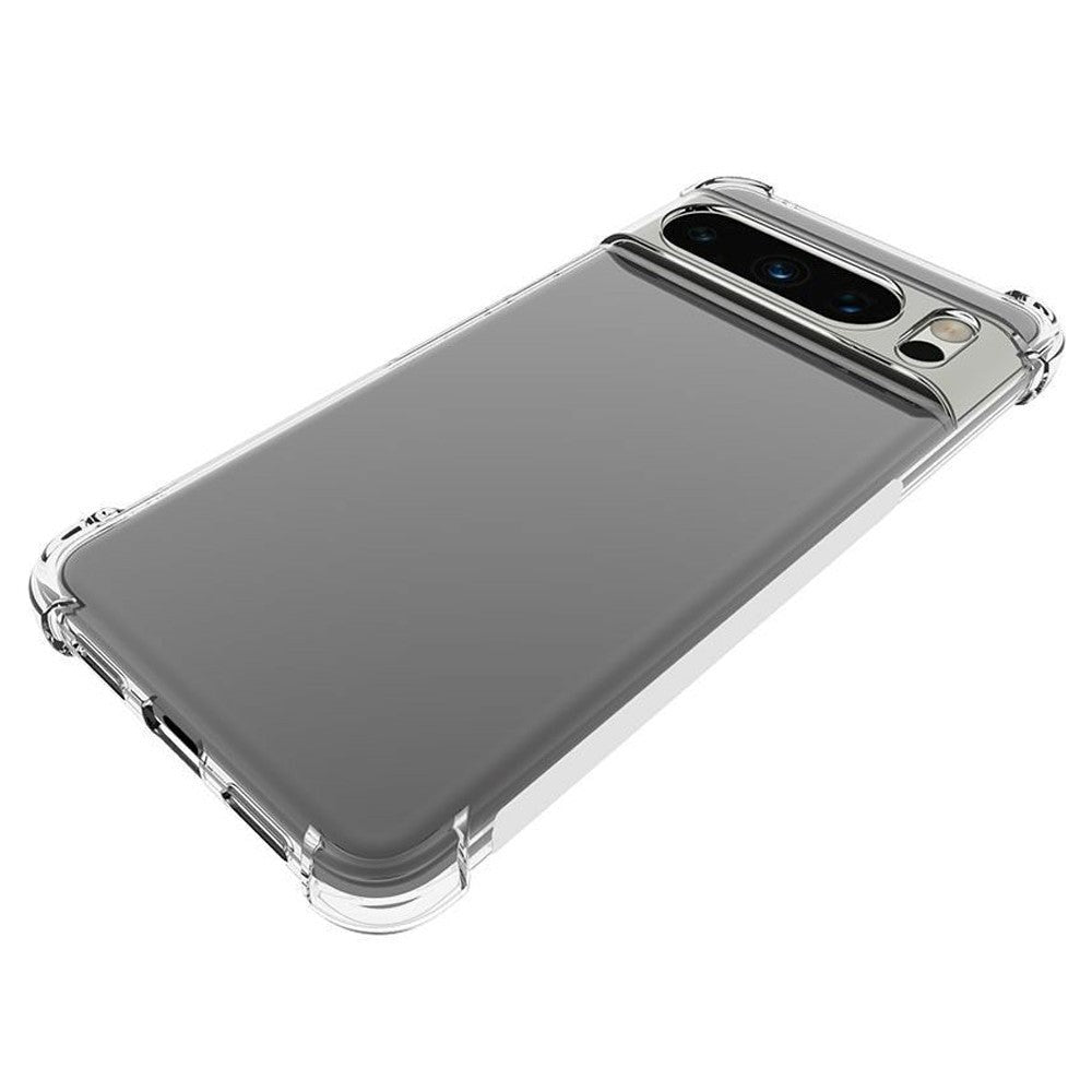 Google Pixel 8 Pro Shockproof Plastdeksel med Forsterkede Hjørner - Gjennomsiktig