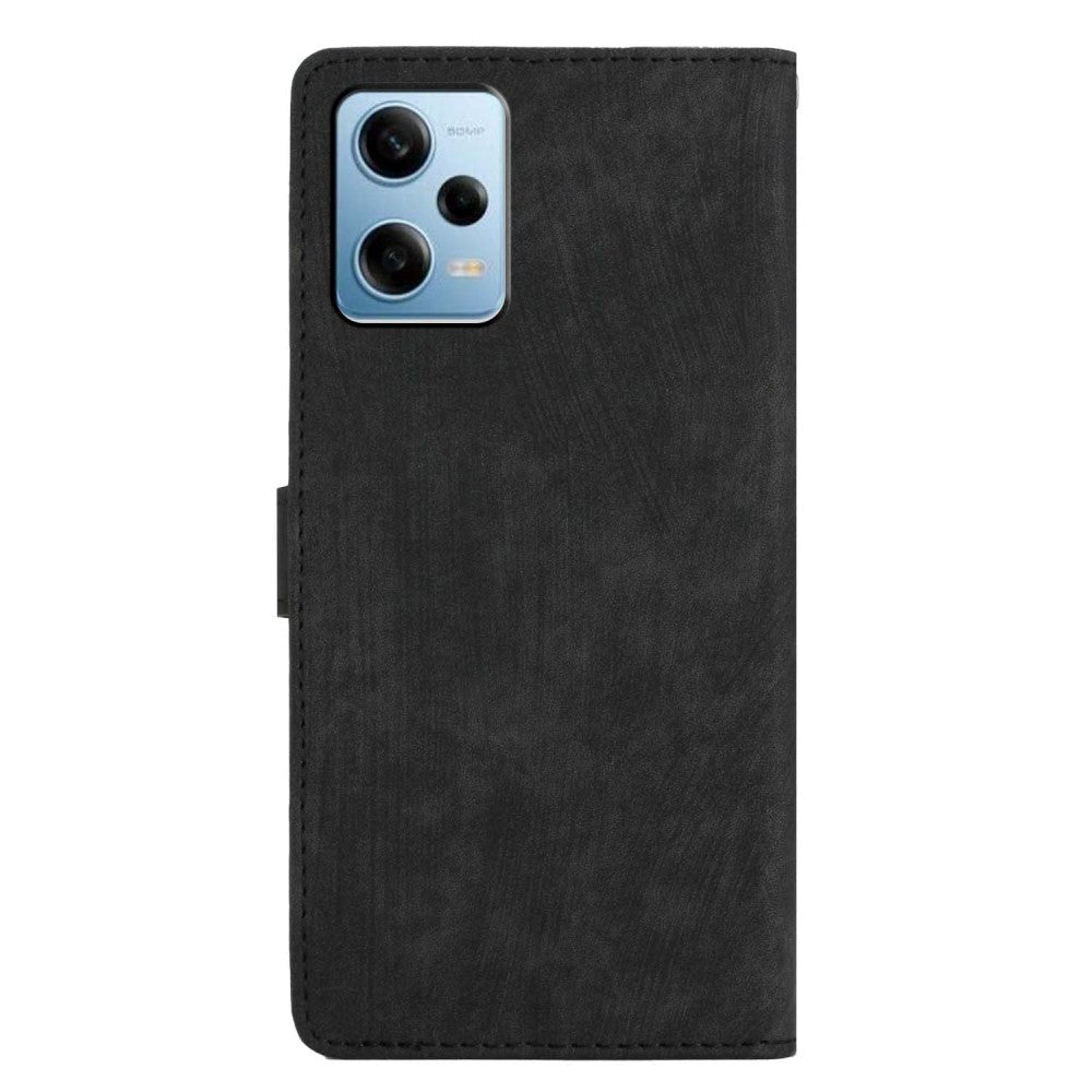 Xiaomi Redmi Note 11 Pro Flippdeksel i Kunstskinn med Lommebok og Stropp - Svart