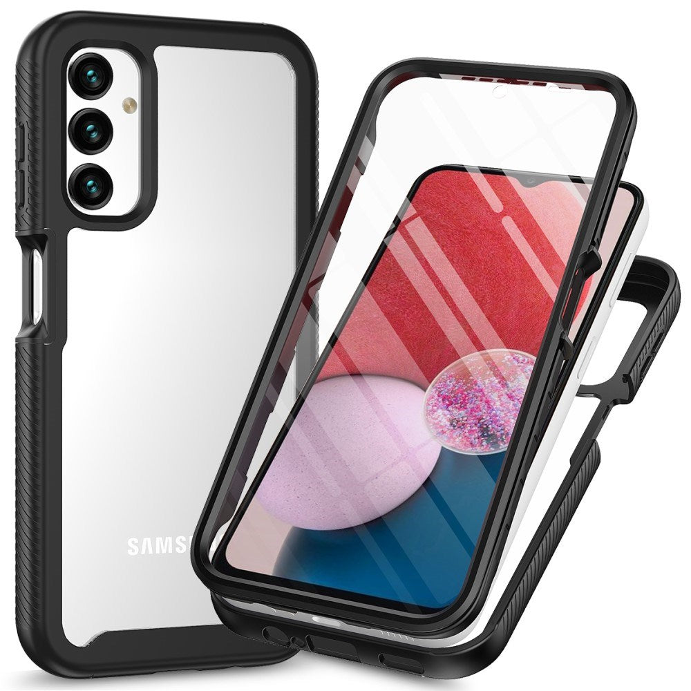 Samsung Galaxy A24 - 2-i-1 Plast Deksel & Skjermbeskyttelsesfilm - Gjennomsiktig