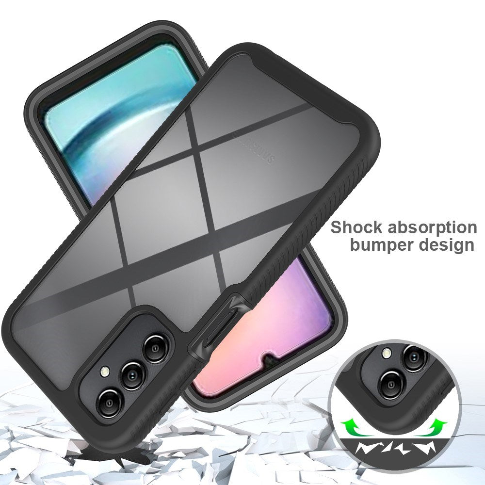 Samsung Galaxy A24 - 2-i-1 Plast Deksel & Skjermbeskyttelsesfilm - Gjennomsiktig