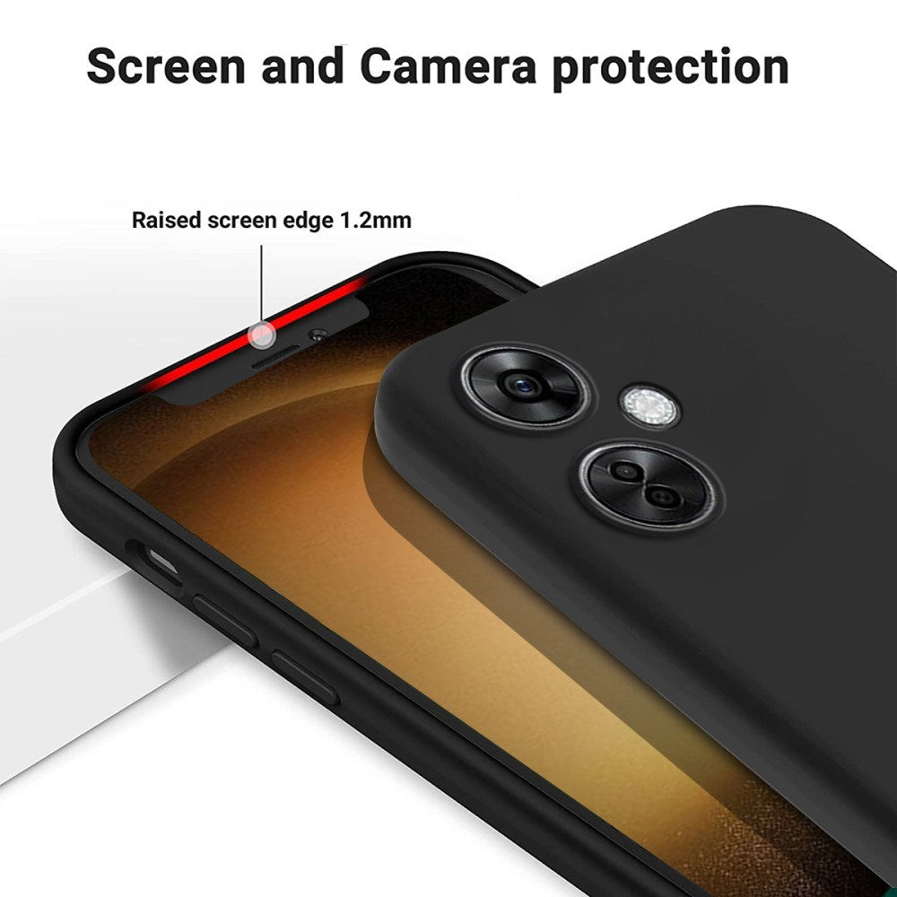 EIDERWOOD OnePlus Nord CE 3 Lite (5G) Foret Silikon Deksel med Stropp - Svart