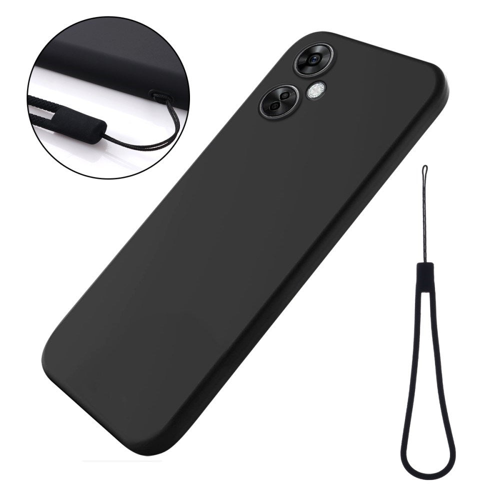 EIDERWOOD OnePlus Nord CE 3 Lite (5G) Foret Silikon Deksel med Stropp - Svart