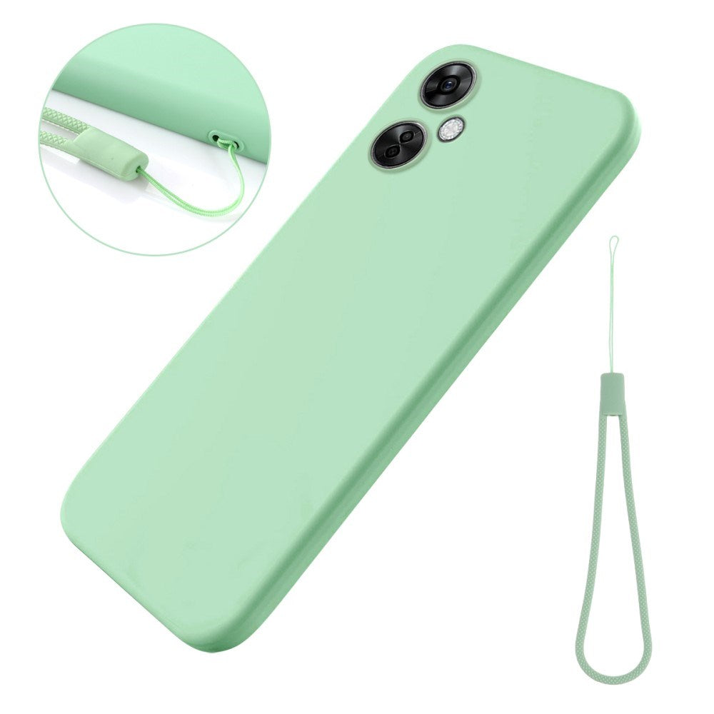 EIDERWOOD OnePlus Nord CE 3 Lite (5G) Foret Silikon Deksel med Stropp - Grønn