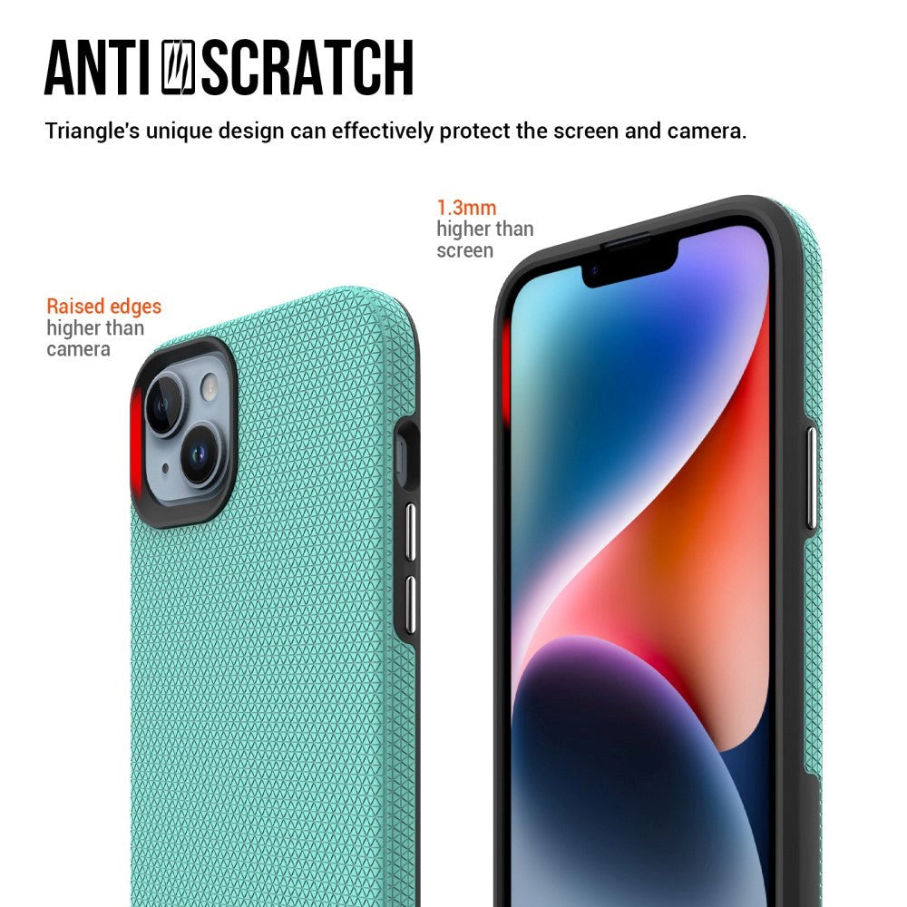 iPhone 15 Håndverker Plastdeksel - Turkis