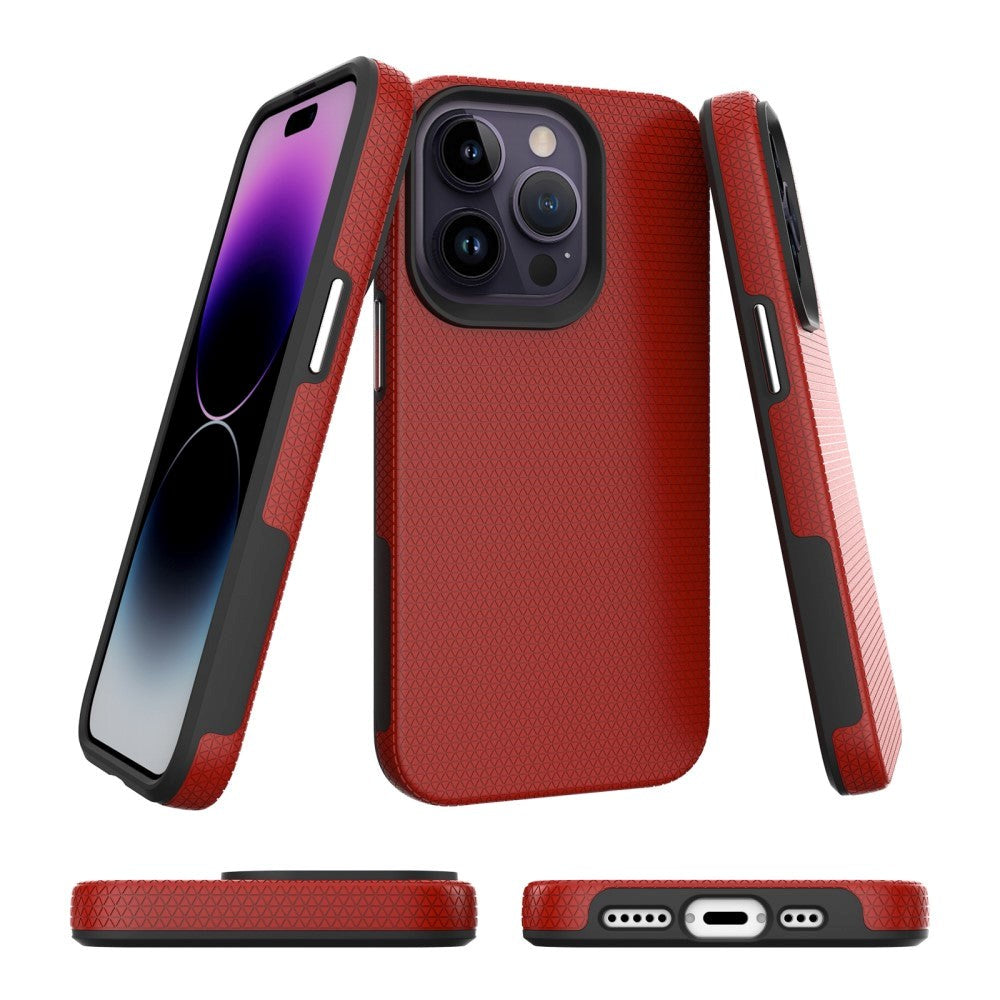 iPhone 15 Pro Max Håndverker Plastdeksel - Rød