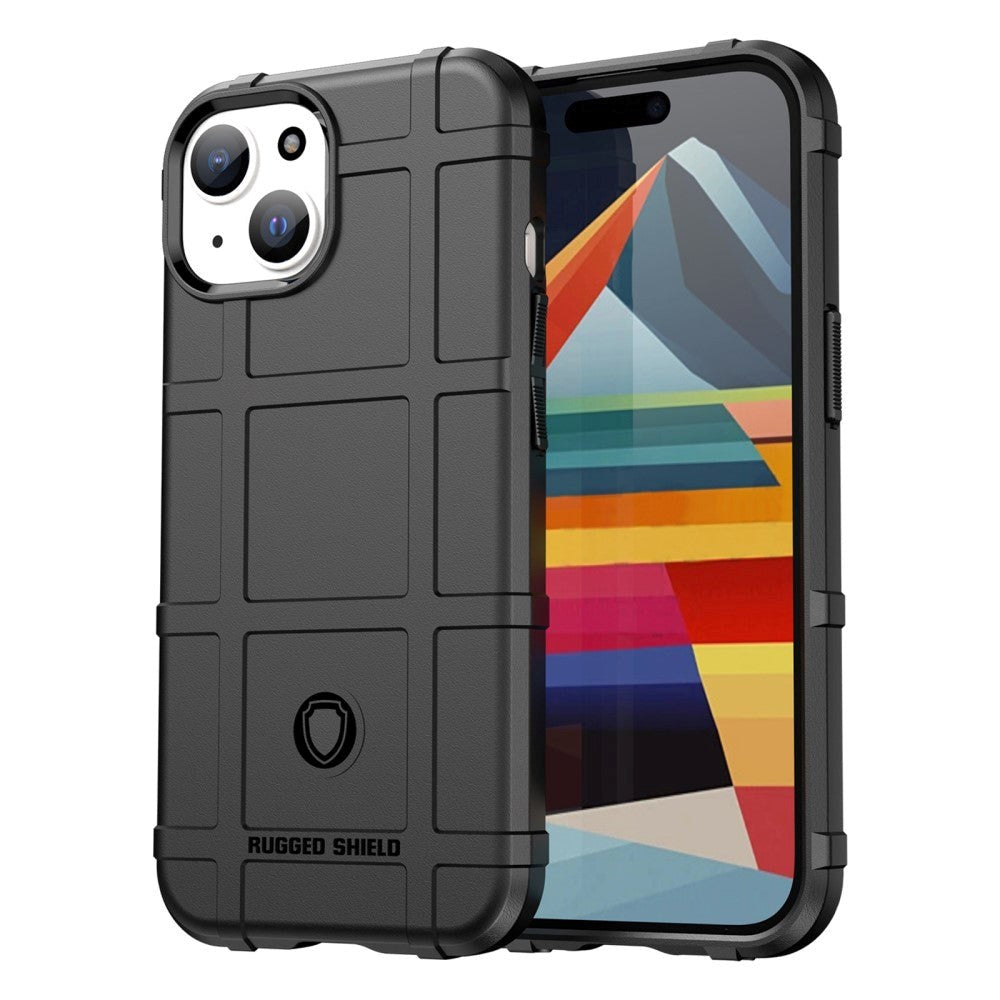 iPhone 15 Rugged Shield Series Håndverker Deksel - Svart