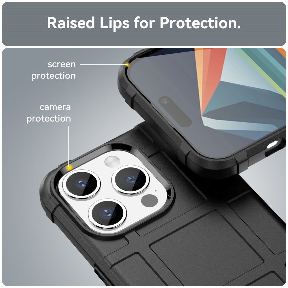 iPhone 15 Pro Max Rugged Shield Series Håndverker Deksel - Svart