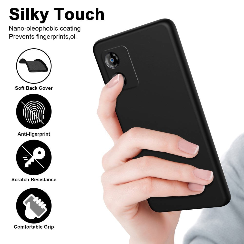 Motorola Moto E13 Liquid Silikon Deksel - Lilla