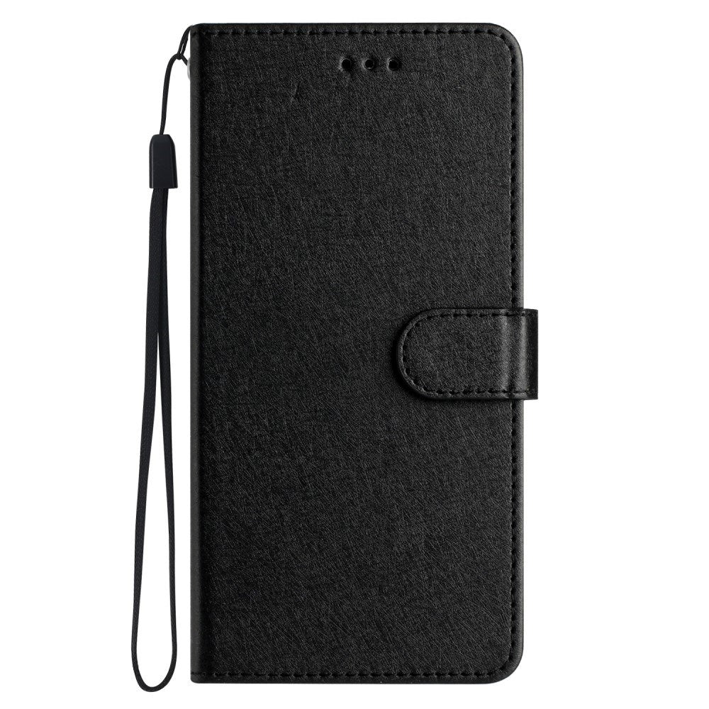 EIDERWOOD iPhone 12 Pro Max Deksel i Kunstskinn med Lommebok & Stropp - Svart