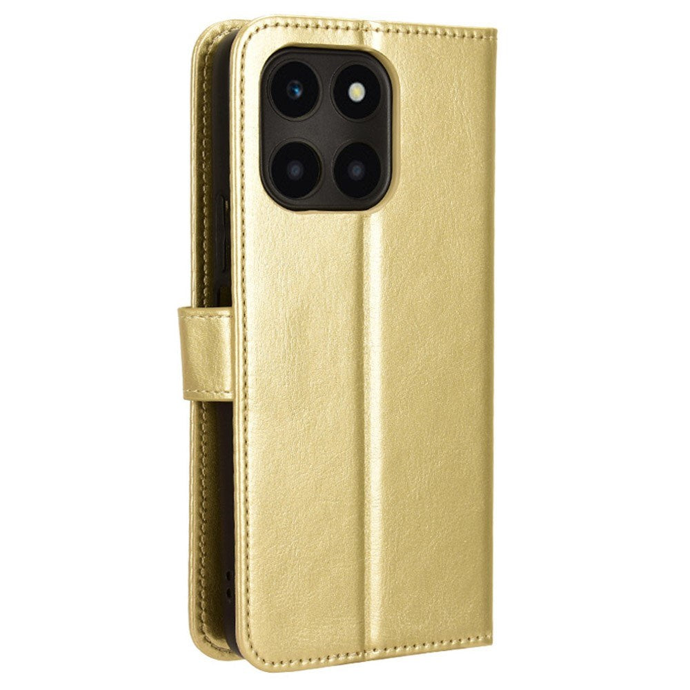 EIDERWOOD Honor X6a Kunstskinn Flip Deksel m. Strop - Gull