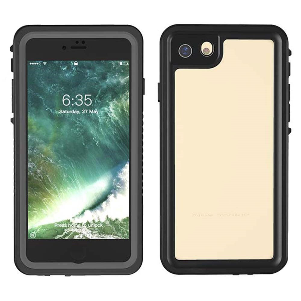 iPhone SE (2022 / 2020) / 8 / 7 Redpepper IP68 Vanntett Deksel - Svart / Gjennomsiktig
