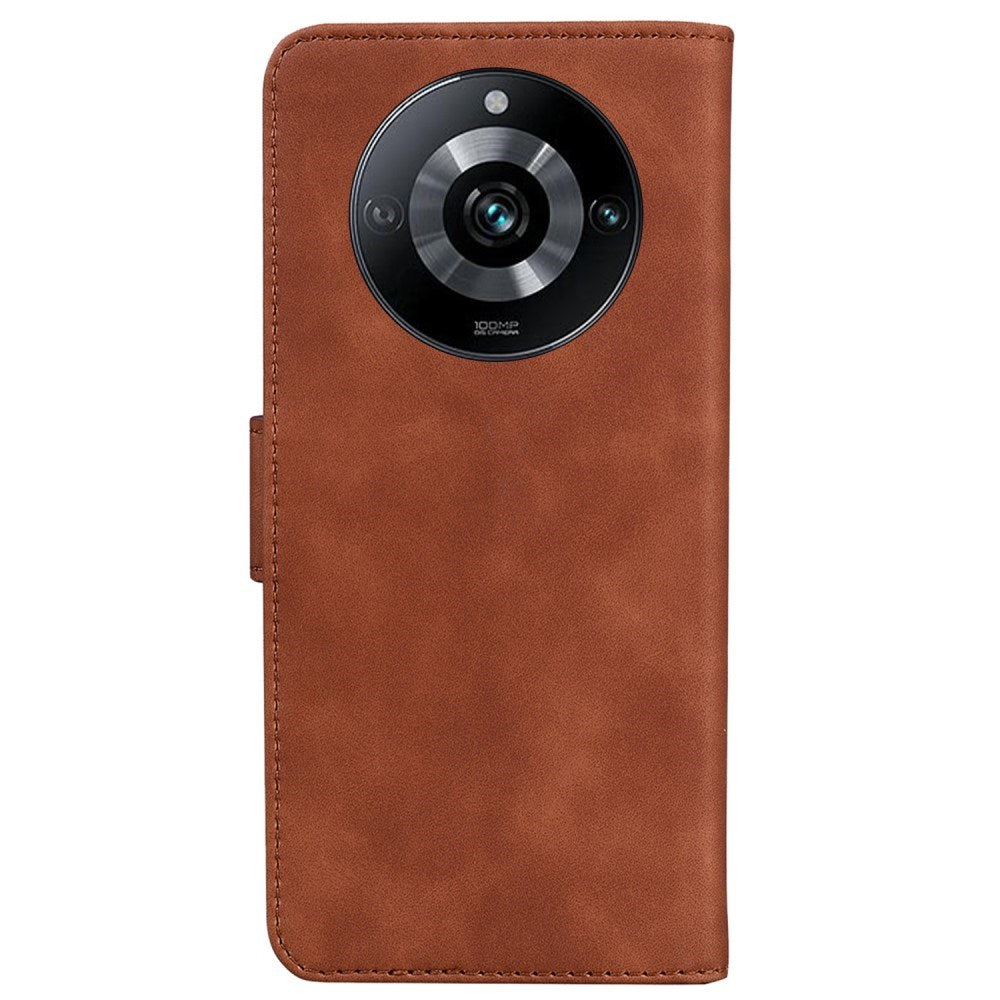 EIDERWOOD Realme 11 Pro+ 5G / 11 Pro 5G Mykt Flipdeksel Med Lommebok - Brun
