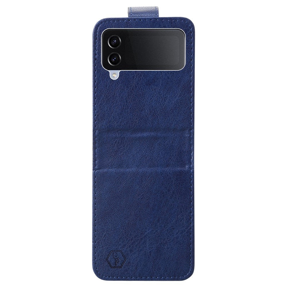 EIDERWOOD Samsung Galaxy Z Flip4 (5G) Kunstskinn Deksel - Blå