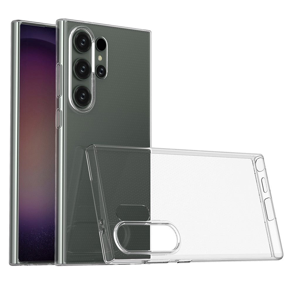 Samsung Galaxy S24 Ultra Fleksibelt TPU Plastdeksel - Gjennomsiktig