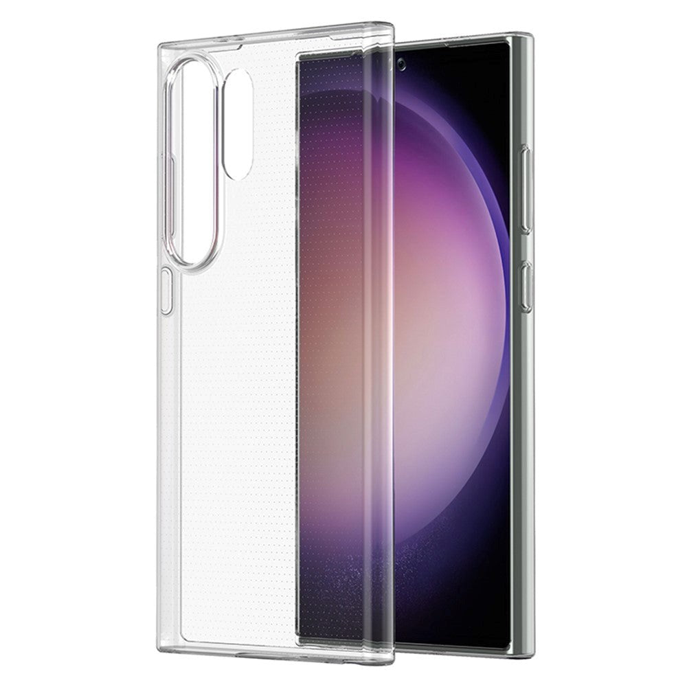 Samsung Galaxy S24 Ultra Fleksibelt TPU Plastdeksel - Gjennomsiktig