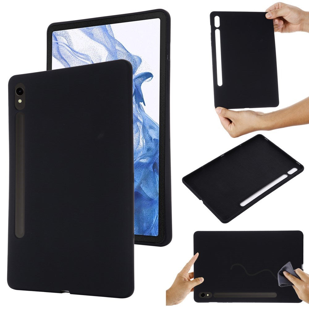 EIDERWOOD Samsung Galaxy Tab S10 FE / S9 FE Foret Silikon Deksel - Svart