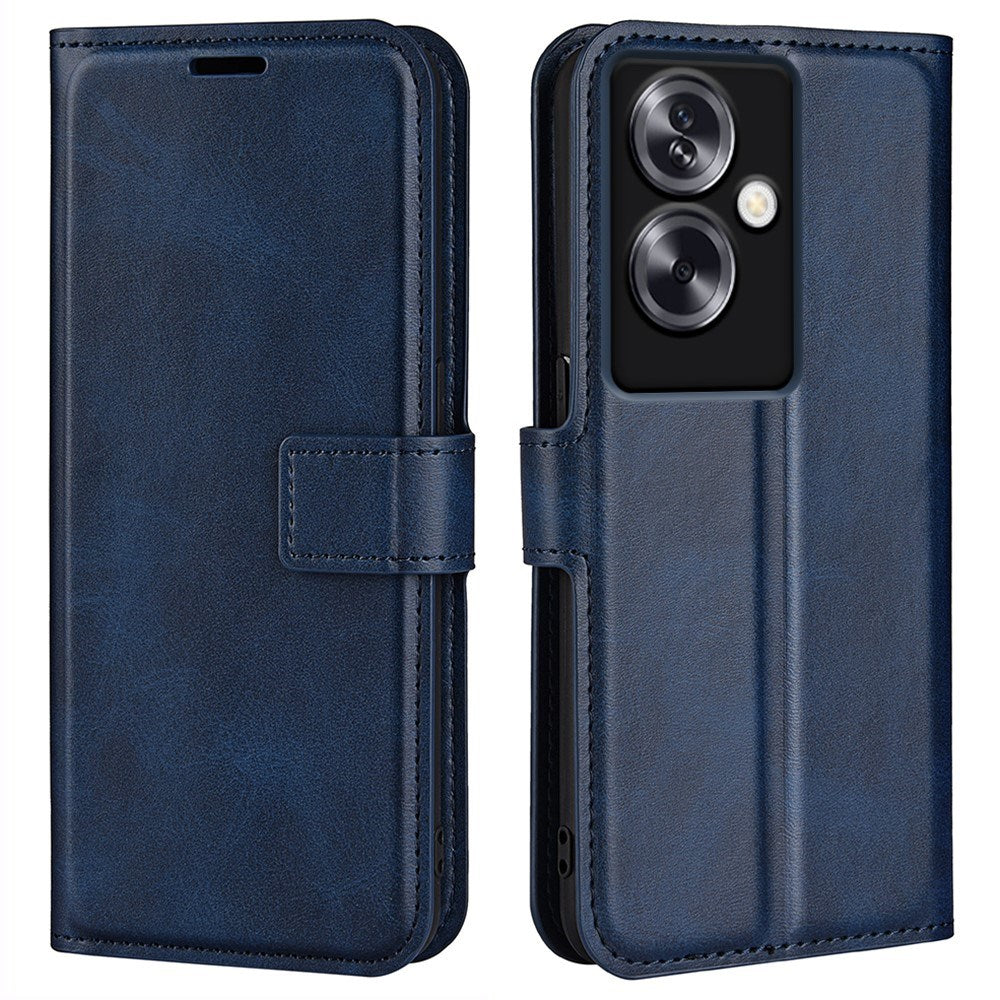 EIDERWOOD OPPO A79 (5G) / A2 (5G) Kunst Skinn Flippdeksel med Lommebok og Stativ - Blå