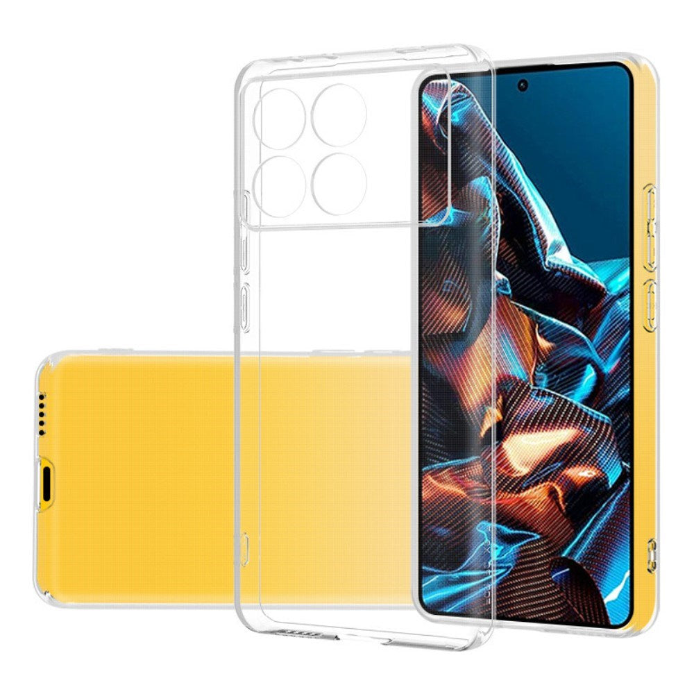 EIDERWOOD Xiaomi Poco X6 Pro Fleksibelt Plast Bak Deksel - Gjennomsiktig