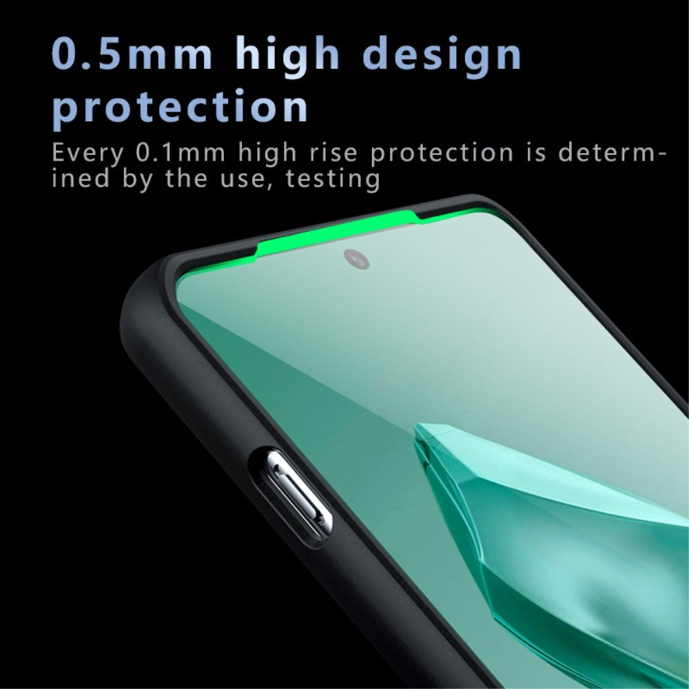 OnePlus 12 Hybrid Plastdeksel - Gjennomsiktig / Svart