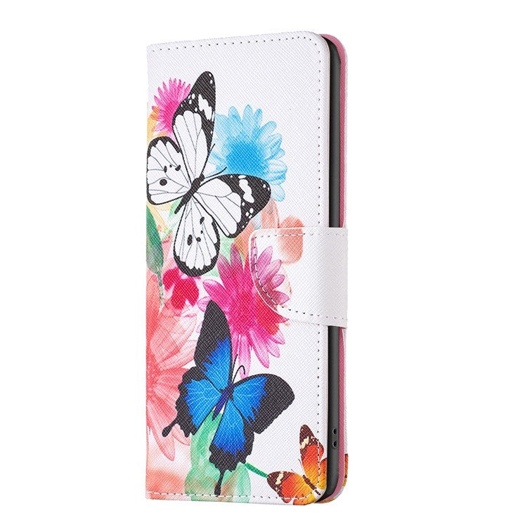 EIDERWOOD Samsung Galaxy Xcover 7 Flip Deksel med 2 Kortholdere - Sommerfugler & Blomster