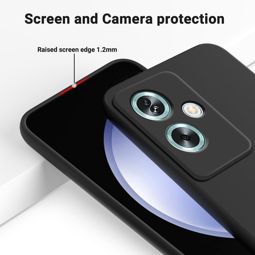 EIDERWOOD OnePlus Nord N30 SE (5G) Liquid Silikon Deksel med Stropp - Svart